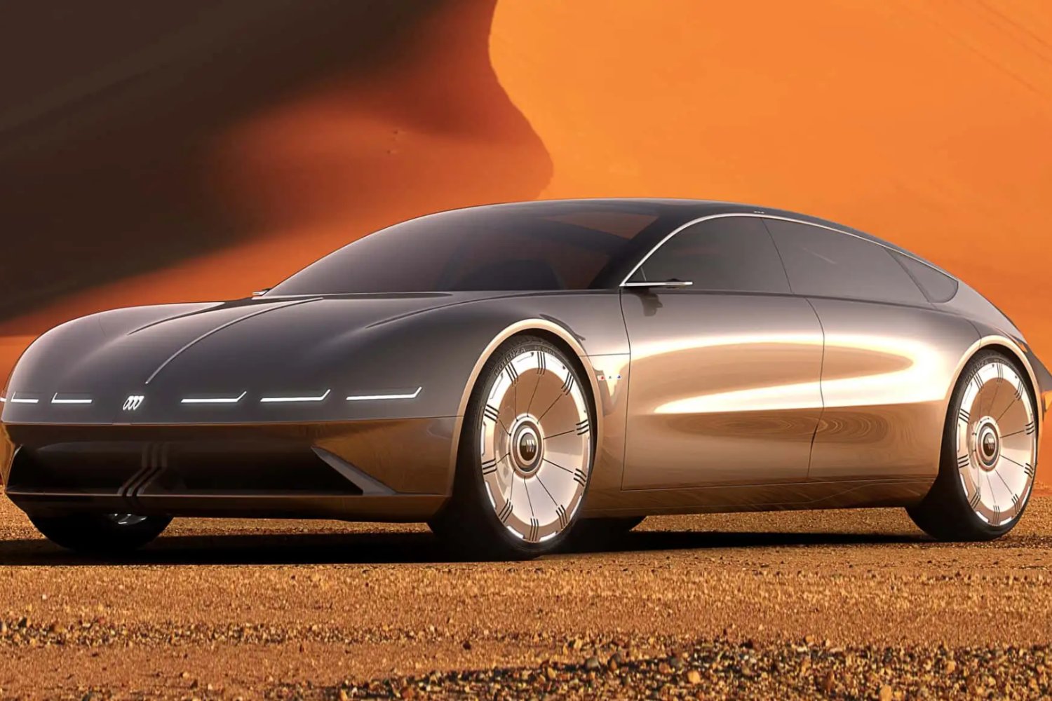 Car or spaceship The famous automaker drew all eyes