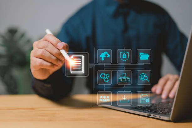 document management concept online document database digital