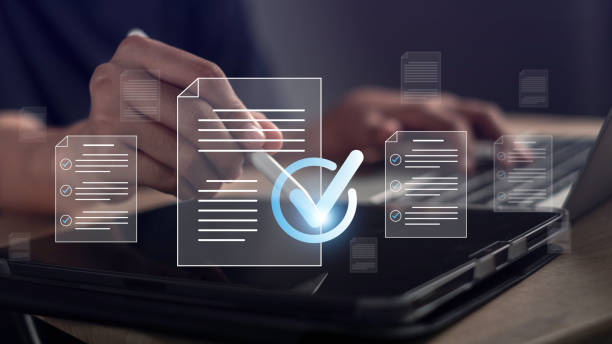 document management performance checklist businessman using