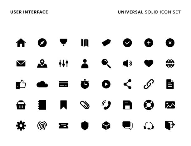 user interface universal solid icon set icons are suitable for web page mobile app ui ux and1387664079